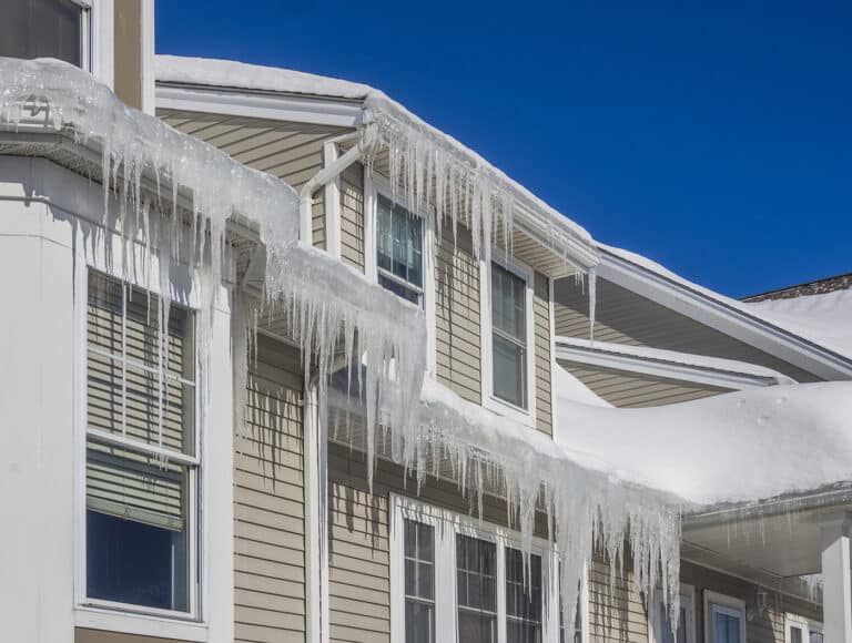 Ice Build-up on roof